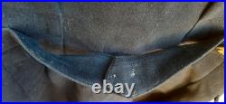 Manteau Contre Amiral 1940/44 Drap de laine Marine WWII ORIGINAL UNIFORME FRANCE