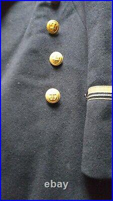 Manteau capote laine Marine officier French Navy WW2 Indochine