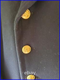 Manteau d'officier de marine 1955 et pantalon. Taille XL