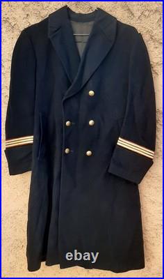 Manteau vintage Drap de Laine Capitaine Médecin Marine Nationale 1960 ORIGINAL
