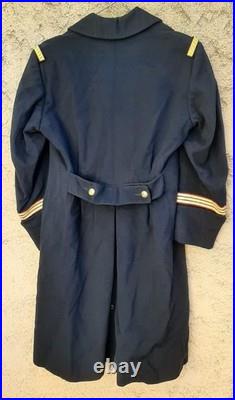 Manteau vintage Drap de Laine Capitaine Médecin Marine Nationale 1960 ORIGINAL