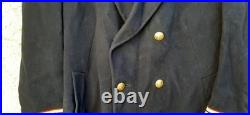 Manteau vintage Drap de Laine Capitaine Médecin Marine Nationale 1960 ORIGINAL