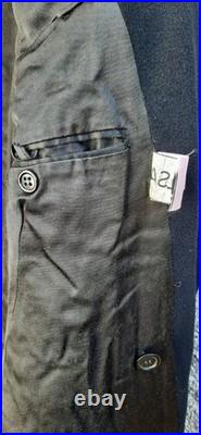 Manteau vintage Drap de Laine Capitaine Médecin Marine Nationale 1960 ORIGINAL