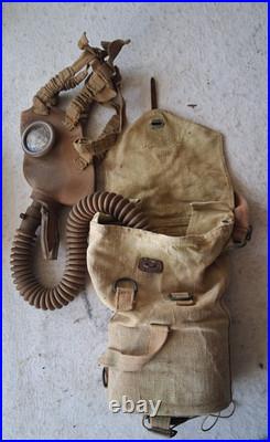 Masque à gaz BELGE obsolète ww2 39-45 FRANCE 1939 1940