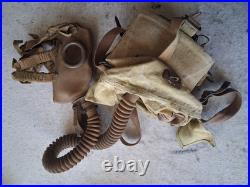Masque à gaz BELGE obsolète ww2 39-45 FRANCE 1939 1940