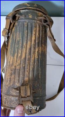 Masque à gaz allemand camouflé 3 tons ww2