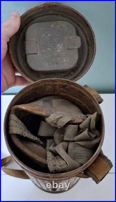 Masque à gaz allemand camouflé 3 tons ww2