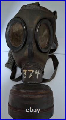 Masque à gaz allemand camouflé 3 tons ww2