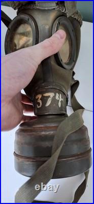 Masque à gaz allemand camouflé 3 tons ww2