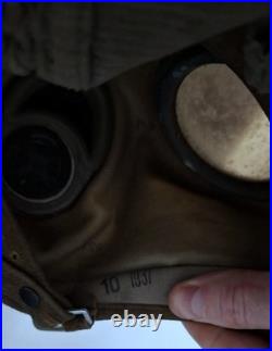 Masque à gaz allemand camouflé 3 tons ww2