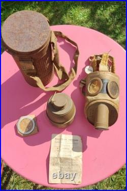 Masque à gaz français de la seconde guerre mondiale, datant de 1938