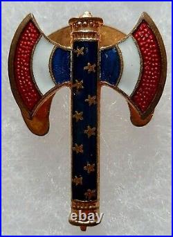 Médaille insigne de l'Ordre de la Francisque 1940 authentique décoration Augis