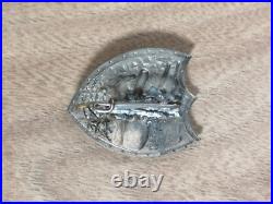 Militaria France 1940 Insigne Maginot On Ne Passe Pas, en ecu RARE WW2