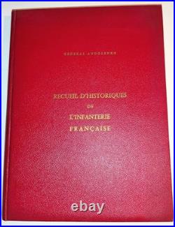 Militaria Livre Rare Recueil d'Historiques de l'Infanterie Française