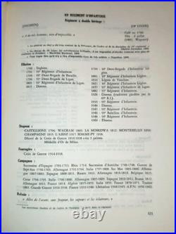 Militaria Livre Rare Recueil d'Historiques de l'Infanterie Française