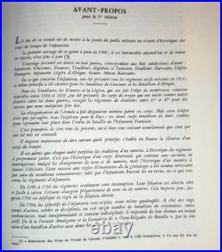 Militaria Livre Rare Recueil d'Historiques de l'Infanterie Française