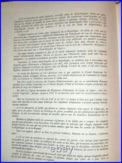 Militaria Livre Rare Recueil d'Historiques de l'Infanterie Française