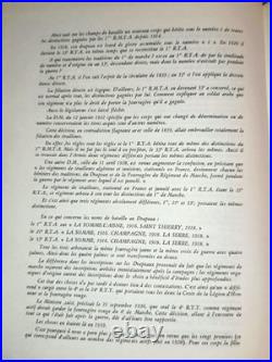 Militaria Livre Rare Recueil d'Historiques de l'Infanterie Française