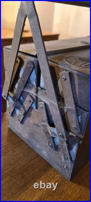 Militaria Matra Allemand Ww2 Caisse À Outils Luftwaffe or Panzer Rare Original