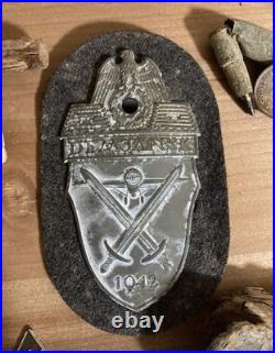 Militaria Original WW2 Luftwaffe Demjansk Arm Shield