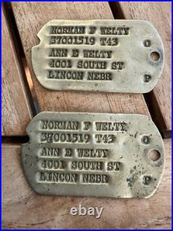 Militaria USA Paire De Dog Tags USA Ww2 Monel