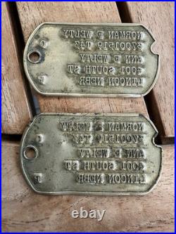 Militaria USA Paire De Dog Tags USA Ww2 Monel