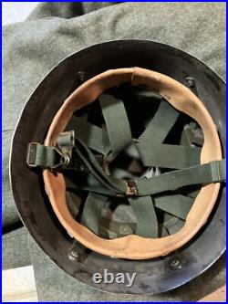 Militaria WW2 Suede Uniforme Casque 1939-1945 Reconstituteur
