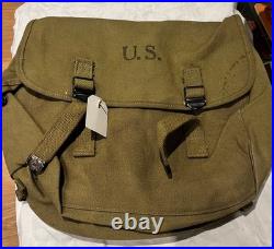Musette US 36 NEUVE, pour soldat américain, GI, Normandie, daté 1942, original