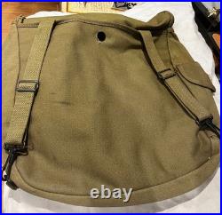 Musette US 36 NEUVE, pour soldat américain, GI, Normandie, daté 1942, original