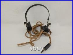 Musette avec écouteurs 1943 terrain Normandie ORIGINAL BRITANNIQUE WWII WW2