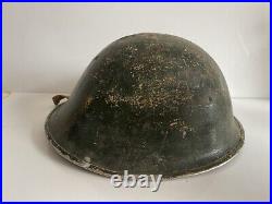 Original WW2 Britannique / Canadien Armée Mk3 Tortue Casque & Doublure