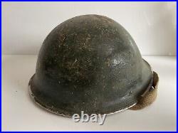 Original WW2 Britannique / Canadien Armée Mk3 Tortue Casque & Doublure