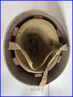 Original WW2 Britannique / Canadien Armée Mk3 Tortue Casque & Doublure