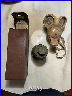 Original WW2 Gas Mask 1938 Gaz Masque 2 guerre mondiale
