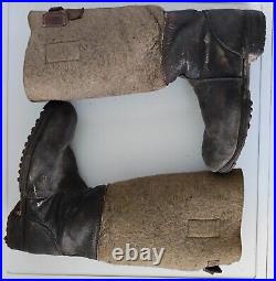Original WW2 bottes allemandes hiver WH LW ELITE XX KM german winter boots