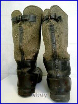 Original WW2 bottes hiver ELITE WH LW allemand RBNr german winter boots stiefel