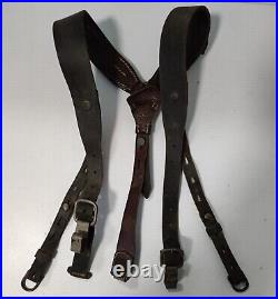 Original WW2 brelage allemand 1942 german Y straps suspenders WH LW KM Elite