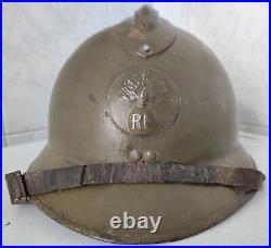 Original WW2 casque ADRIAN M26 inf type 44 LIBERATION 1ERE ARMEE INDO ALGERIE