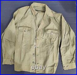Original WW2 veste US Type I HBT M41 très grande taille jacket M1941 M-1941
