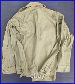 Original WW2 veste US Type I HBT M41 très grande taille jacket M1941 M-1941