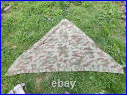 Original toile tente/poncho zeltbahn allemande cam 1940, sortie de grenier Original toile tente/poncho zeltbahn allemande cam 1940, sortie de grenier