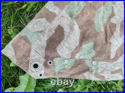 Original toile tente/poncho zeltbahn allemande cam 1940, sortie de grenier