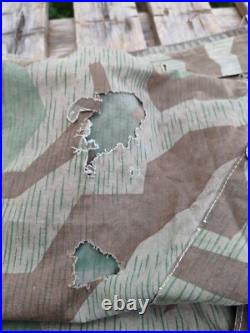 Original toile tente/poncho zeltbahn allemande cam 1940, sortie de grenier