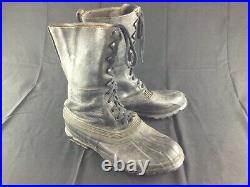 Paire de bottes hiver US Shoepac cuir et caoutchouc originales WW2