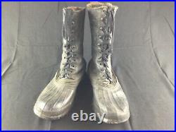 Paire de bottes hiver US Shoepac cuir et caoutchouc originales WW2