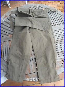 Pantalon Salopette de toile Mle 1938 Vintage Pants Bourgeron French Army