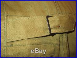 Pantalon TROPICAL WH/DAK Ml43 TOILE VERT-OLIVE authentique! TBE++ Allemagne