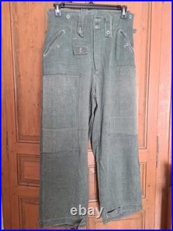 Pantalon de combat en treillis Allemand WW2 Original (2)