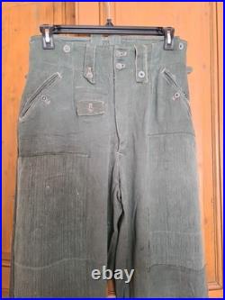 Pantalon de combat en treillis Allemand WW2 Original (2)