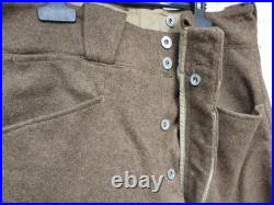 Pantalon laine culotte de cheval 39 40 soldat armée française wwii ww2